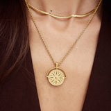 Compass Medallion Necklace