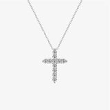 Moissanite Cross Necklace