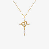 Wrapped Cross Necklace