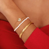 Sunshine Layered Pearl & Gold Bracelet