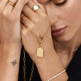 Pavè Initial Pendant Necklace
