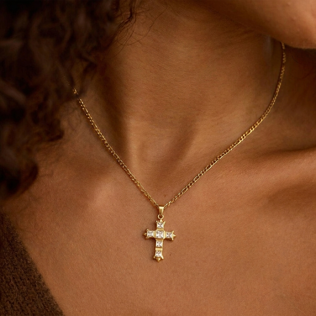 Cathedral Cross Necklace