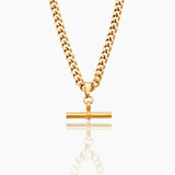 Curb Chain Fob Necklace